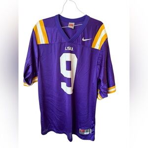 LSU Tigers Nike Football Authentic Jersey Large #9 Joe Burrow